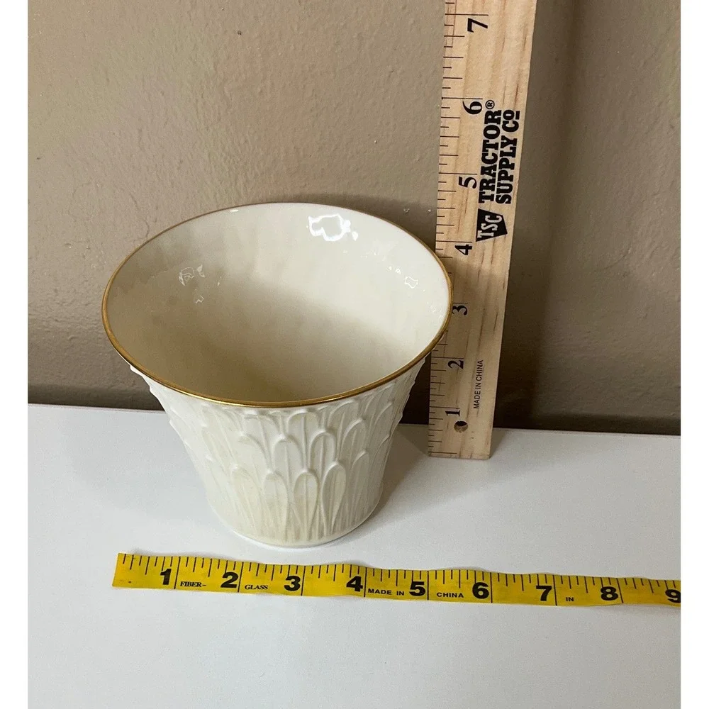 Vintage Lenox Woodland Vase Fine China Porcelain Country Cottagecore Collectible